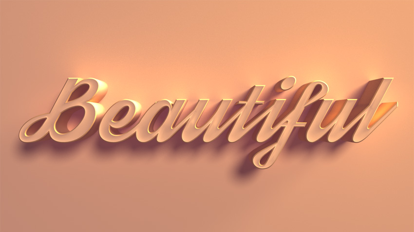 3D Text Effect Example