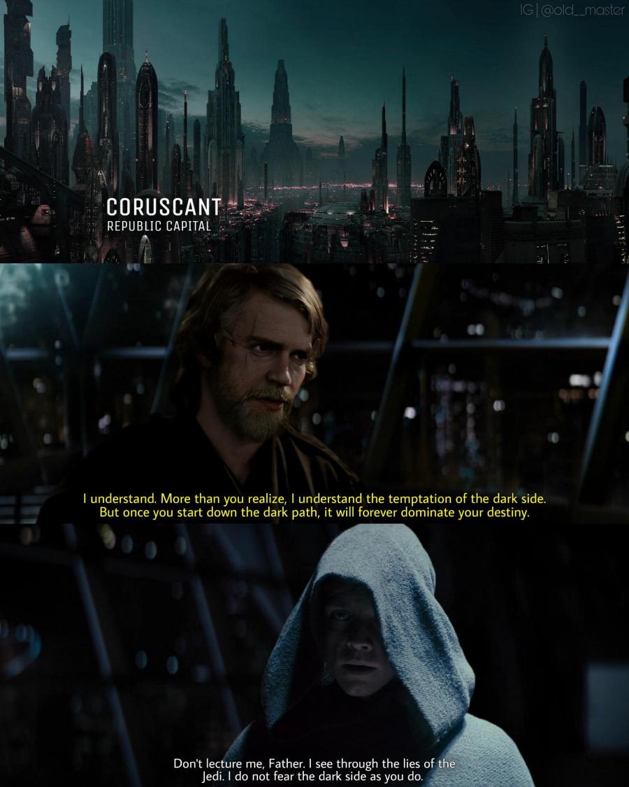 Light Side Anakin Dark Side Luke