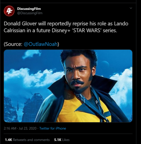 Lando Calrissian Played by